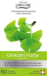 Ginkolin Forte 60 Kapseln 24g Vivasan 