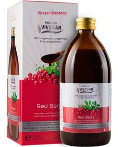 Red Berry Cranberry Getränk mit Vit. A,C,E  Vivasan 500ml