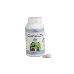 Pfefferminz-Grüntee-Drops 161g (120 st.) liefert Antioxidanten Vivasan
